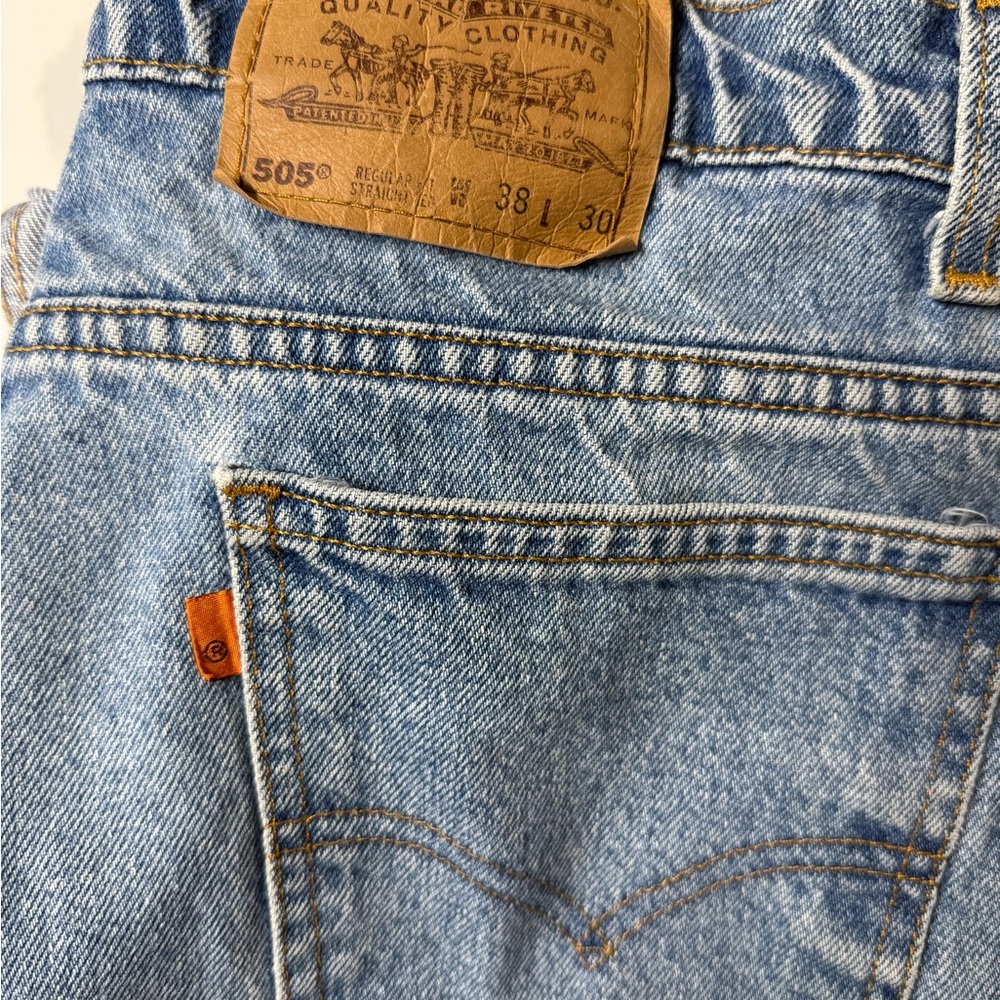 Men’s Vintage 505 Levis orange tab